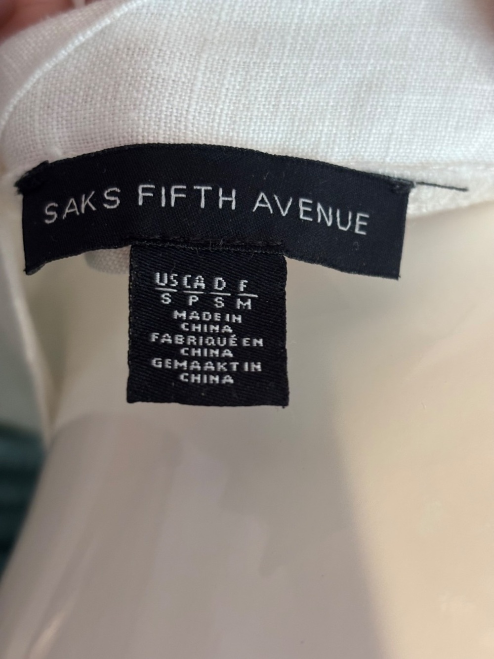 Vintage Saks Fifth Avenue Linen Skirt with Lace Trim - Picture 5 of 7